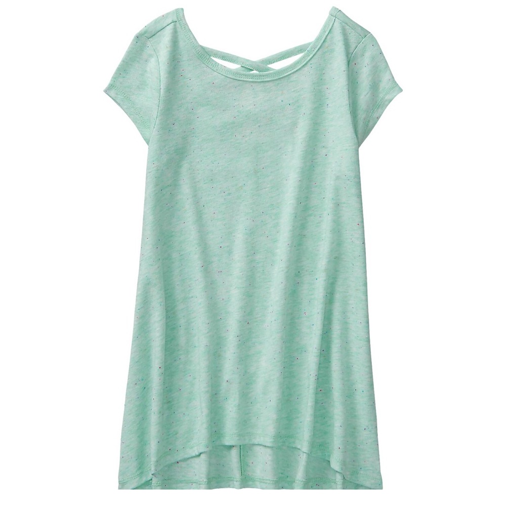 Gymboree Aqua Speckle Confetti Top